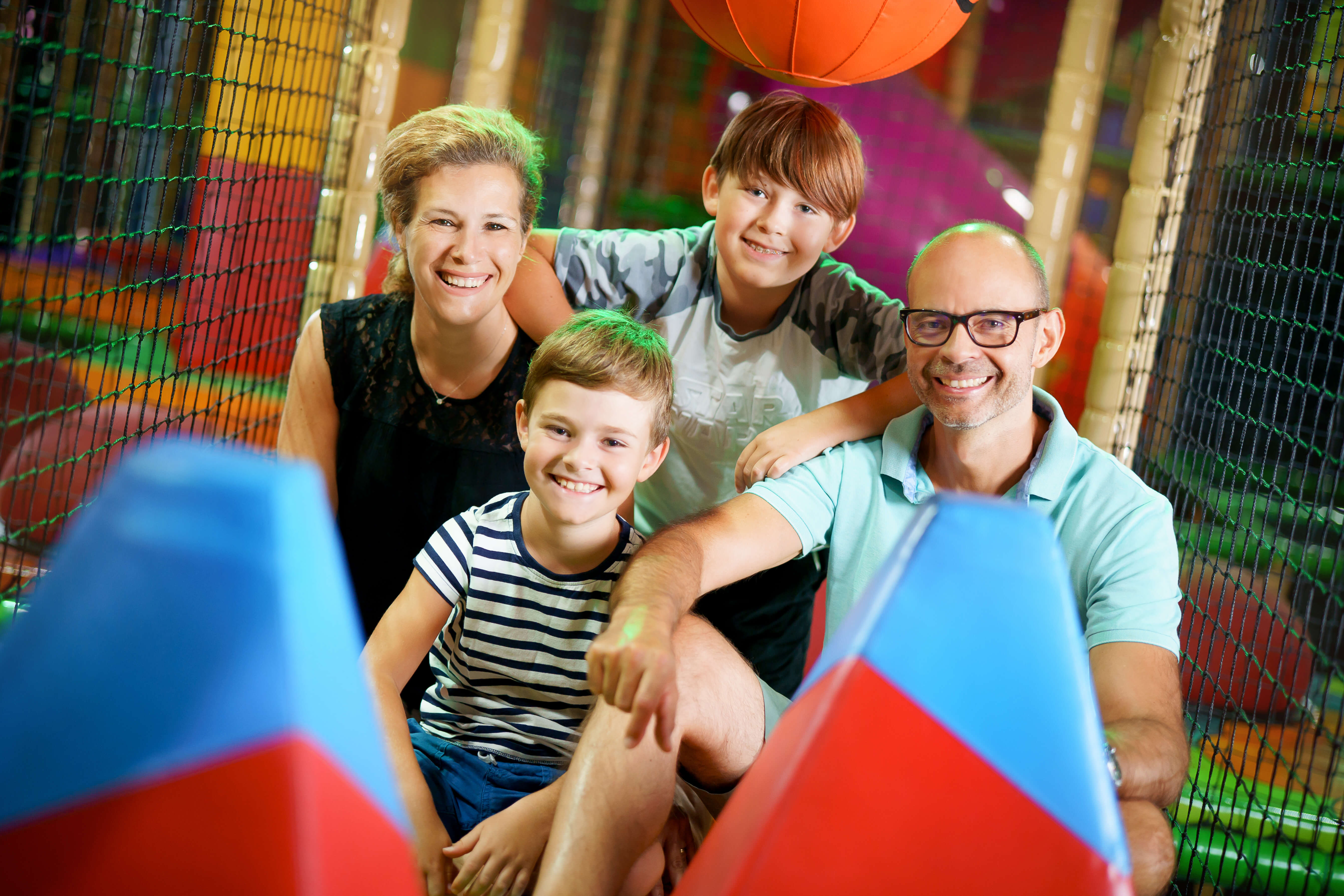 Familie im Kiddy Dome Rohrbach